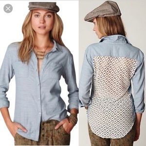 Free People chambray top